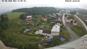 Obec Mikulovice - Pohled na Jeseniky - 1.6.2026 v 12:02 Obec Mikulovice - Pohled na Jeseniky - 1.6.2026 v 12:02