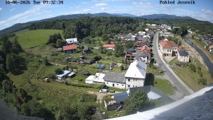 Obec Mikulovice - Pohled na Jeseniky - 16.6.2026 v 10:32 Obec Mikulovice - Pohled na Jeseniky - 16.6.2026 v 10:32