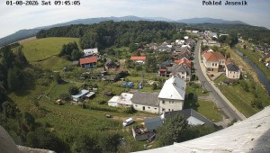 Obec Mikulovice - Pohled na Jeseniky - 1.8.2026 v 10:45 Obec Mikulovice - Pohled na Jeseniky - 1.8.2026 v 10:45
