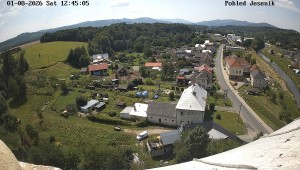 Obec Mikulovice - Pohled na Jeseniky - 1.8.2026 v 13:45 Obec Mikulovice - Pohled na Jeseniky - 1.8.2026 v 13:45