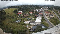 View of the Jeseníky Mountains