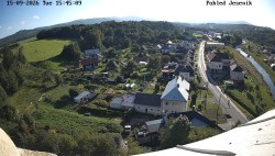 Blick auf das Jeseníky-Gebirge