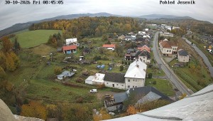 Gemeinde Mikulovice - Blick auf das Jeseníky-Gebirge - 30.10.2026 v 08:45 Gemeinde Mikulovice - Blick auf das Jeseníky-Gebirge - 30.10.2026 v 08:45