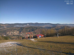 Skiareál Kamenec - Jablonec nad Jizerou - Pohled na Krkonoše - 27.12.2025 v 12:00 Skiareál Kamenec - Jablonec nad Jizerou - Pohled na Krkonoše - 27.12.2025 v 12:00
