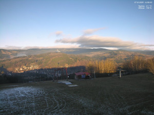 Skiareál Kamenec - Jablonec nad Jizerou - Pohled na Krkonoše - 27.12.2025 v 15:00 Skiareál Kamenec - Jablonec nad Jizerou - Pohled na Krkonoše - 27.12.2025 v 15:00