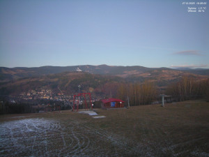 Skiareál Kamenec - Jablonec nad Jizerou - Pohled na Krkonoše - 27.12.2025 v 16:30 Skiareál Kamenec - Jablonec nad Jizerou - Pohled na Krkonoše - 27.12.2025 v 16:30