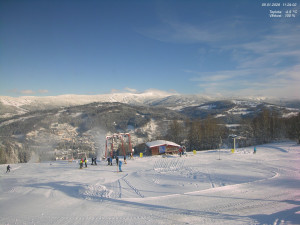 Skiareál Kamenec - Jablonec nad Jizerou - Pohled na Krkonoše - 5.1.2026 v 11:30 Skiareál Kamenec - Jablonec nad Jizerou - Pohled na Krkonoše - 5.1.2026 v 11:30