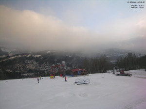Skiareál Kamenec - Jablonec nad Jizerou - Pohled na Krkonoše - 15.2.2026 v 08:15 Skiareál Kamenec - Jablonec nad Jizerou - Pohled na Krkonoše - 15.2.2026 v 08:15