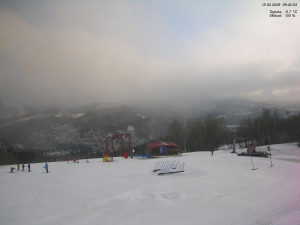 Skiareál Kamenec - Jablonec nad Jizerou - Pohled na Krkonoše - 15.2.2026 v 08:30 Skiareál Kamenec - Jablonec nad Jizerou - Pohled na Krkonoše - 15.2.2026 v 08:30
