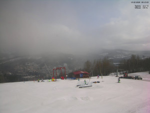 Skiareál Kamenec - Jablonec nad Jizerou - Pohled na Krkonoše - 15.2.2026 v 09:15 Skiareál Kamenec - Jablonec nad Jizerou - Pohled na Krkonoše - 15.2.2026 v 09:15