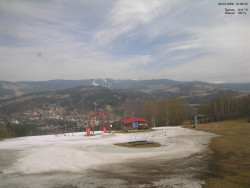 Pohled na Krkonoše