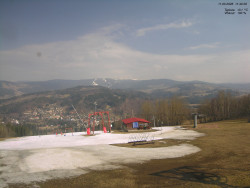 Pohled na Krkonoše