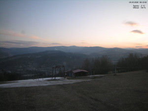 Skiareál Kamenec - Jablonec nad Jizerou - Pohled na Krkonoše - 20.3.2026 v 06:15 Skiareál Kamenec - Jablonec nad Jizerou - Pohled na Krkonoše - 20.3.2026 v 06:15