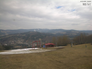 Skiareál Kamenec - Jablonec nad Jizerou - Pohled na Krkonoše - 20.3.2026 v 10:15 Skiareál Kamenec - Jablonec nad Jizerou - Pohled na Krkonoše - 20.3.2026 v 10:15