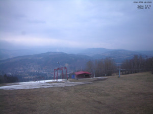 Skiareál Kamenec - Jablonec nad Jizerou - Pohled na Krkonoše - 20.3.2026 v 18:15 Skiareál Kamenec - Jablonec nad Jizerou - Pohled na Krkonoše - 20.3.2026 v 18:15
