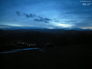 Skiareál Kamenec - Jablonec nad Jizerou - Pohled na Krkonoše - 27.3.2026 v 05:15 Skiareál Kamenec - Jablonec nad Jizerou - Pohled na Krkonoše - 27.3.2026 v 05:15