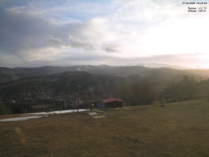 Skiareál Kamenec - Jablonec nad Jizerou - Pohled na Krkonoše - 27.3.2026 v 06:30 Skiareál Kamenec - Jablonec nad Jizerou - Pohled na Krkonoše - 27.3.2026 v 06:30