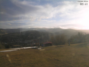 Skiareál Kamenec - Jablonec nad Jizerou - Pohled na Krkonoše - 27.3.2026 v 07:00 Skiareál Kamenec - Jablonec nad Jizerou - Pohled na Krkonoše - 27.3.2026 v 07:00