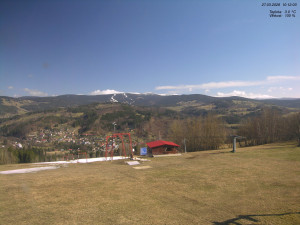 Skiareál Kamenec - Jablonec nad Jizerou - Pohled na Krkonoše - 27.3.2026 v 10:15 Skiareál Kamenec - Jablonec nad Jizerou - Pohled na Krkonoše - 27.3.2026 v 10:15