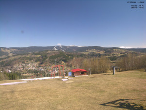 Skiareál Kamenec - Jablonec nad Jizerou - Pohled na Krkonoše - 27.3.2026 v 11:30 Skiareál Kamenec - Jablonec nad Jizerou - Pohled na Krkonoše - 27.3.2026 v 11:30