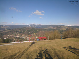Skiareál Kamenec - Jablonec nad Jizerou - Pohled na Krkonoše - 27.3.2026 v 15:00 Skiareál Kamenec - Jablonec nad Jizerou - Pohled na Krkonoše - 27.3.2026 v 15:00