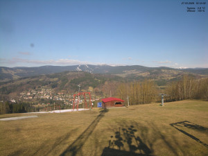Skiareál Kamenec - Jablonec nad Jizerou - Pohled na Krkonoše - 27.3.2026 v 15:15 Skiareál Kamenec - Jablonec nad Jizerou - Pohled na Krkonoše - 27.3.2026 v 15:15