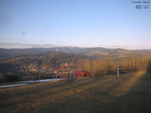 Skiareál Kamenec - Jablonec nad Jizerou - Pohled na Krkonoše - 27.3.2026 v 17:30 Skiareál Kamenec - Jablonec nad Jizerou - Pohled na Krkonoše - 27.3.2026 v 17:30