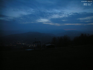 Skiareál Kamenec - Jablonec nad Jizerou - Pohled na Krkonoše - 16.4.2026 v 05:30 Skiareál Kamenec - Jablonec nad Jizerou - Pohled na Krkonoše - 16.4.2026 v 05:30