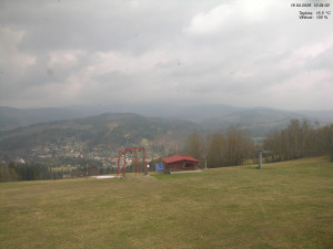 Skiareál Kamenec - Jablonec nad Jizerou - Pohled na Krkonoše - 16.4.2026 v 12:30 Skiareál Kamenec - Jablonec nad Jizerou - Pohled na Krkonoše - 16.4.2026 v 12:30