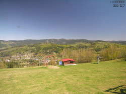 Pohled na Krkonoše