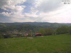 Pohled na Krkonoše