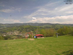 Pohled na Krkonoše