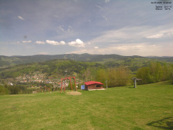 Pohled na Krkonoše