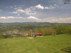 Pohled na Krkonoše