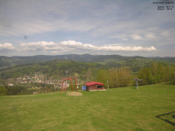 Pohled na Krkonoše