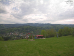 Pohled na Krkonoše