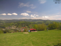 Pohled na Krkonoše