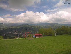 Pohled na Krkonoše
