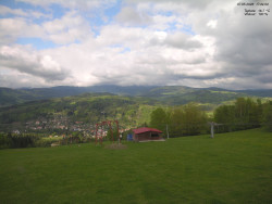 Pohled na Krkonoše