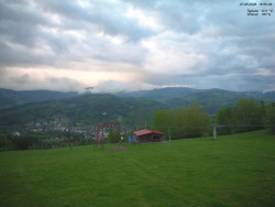 Pohled na Krkonoše