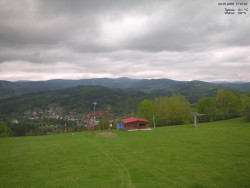 Pohled na Krkonoše