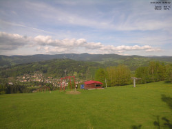 Pohled na Krkonoše