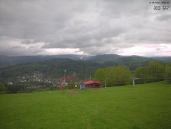 Pohled na Krkonoše