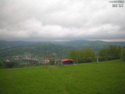 Pohled na Krkonoše