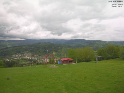 Pohled na Krkonoše
