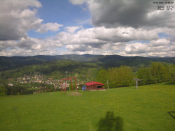 Pohled na Krkonoše