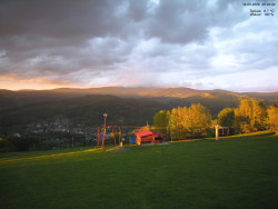 Pohled na Krkonoše