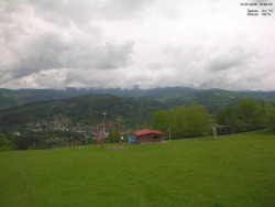 Pohled na Krkonoše