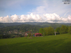Pohled na Krkonoše