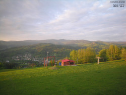 Pohled na Krkonoše